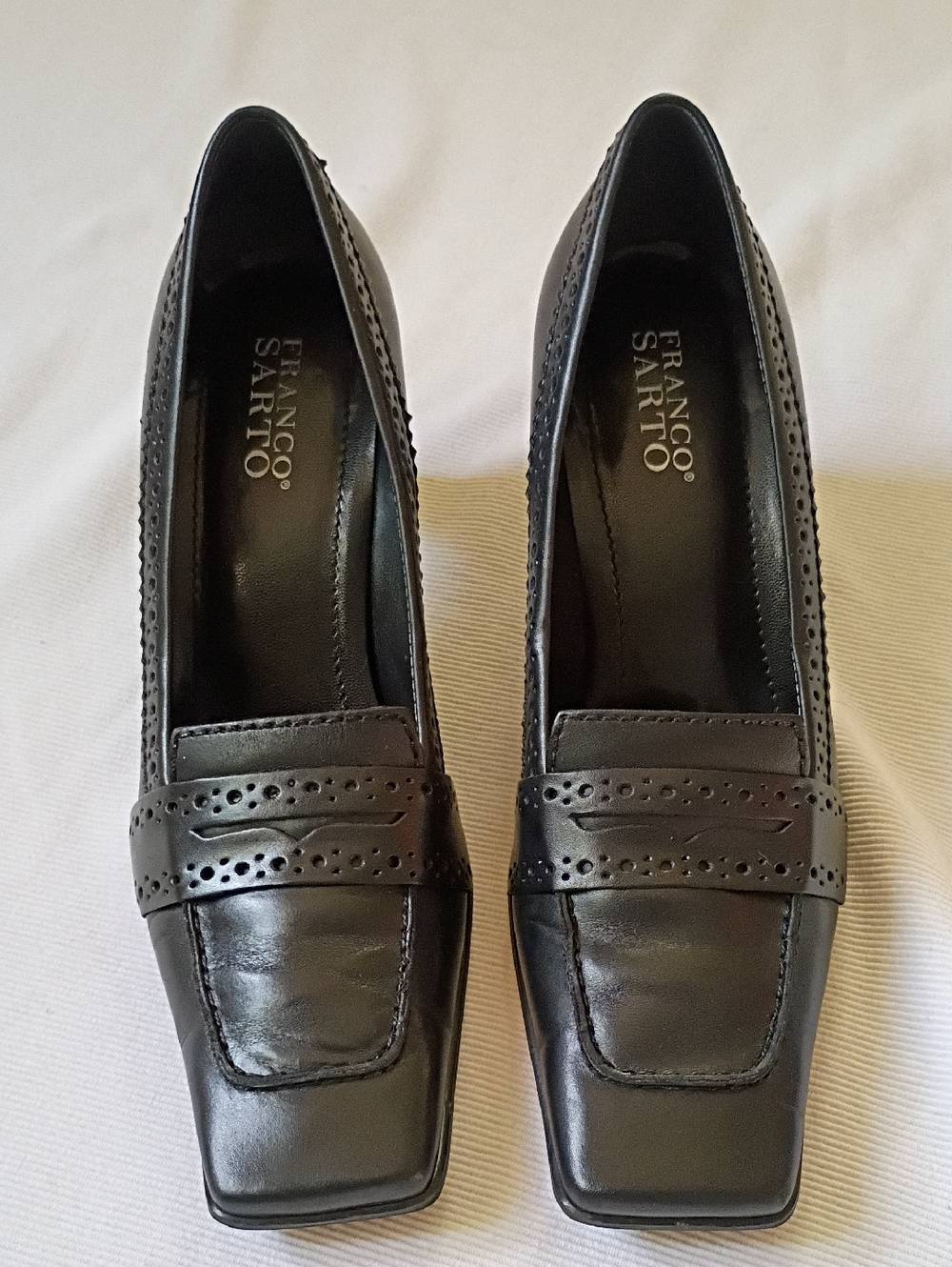 Franco Sarto Y2K Penny Loafer Heels